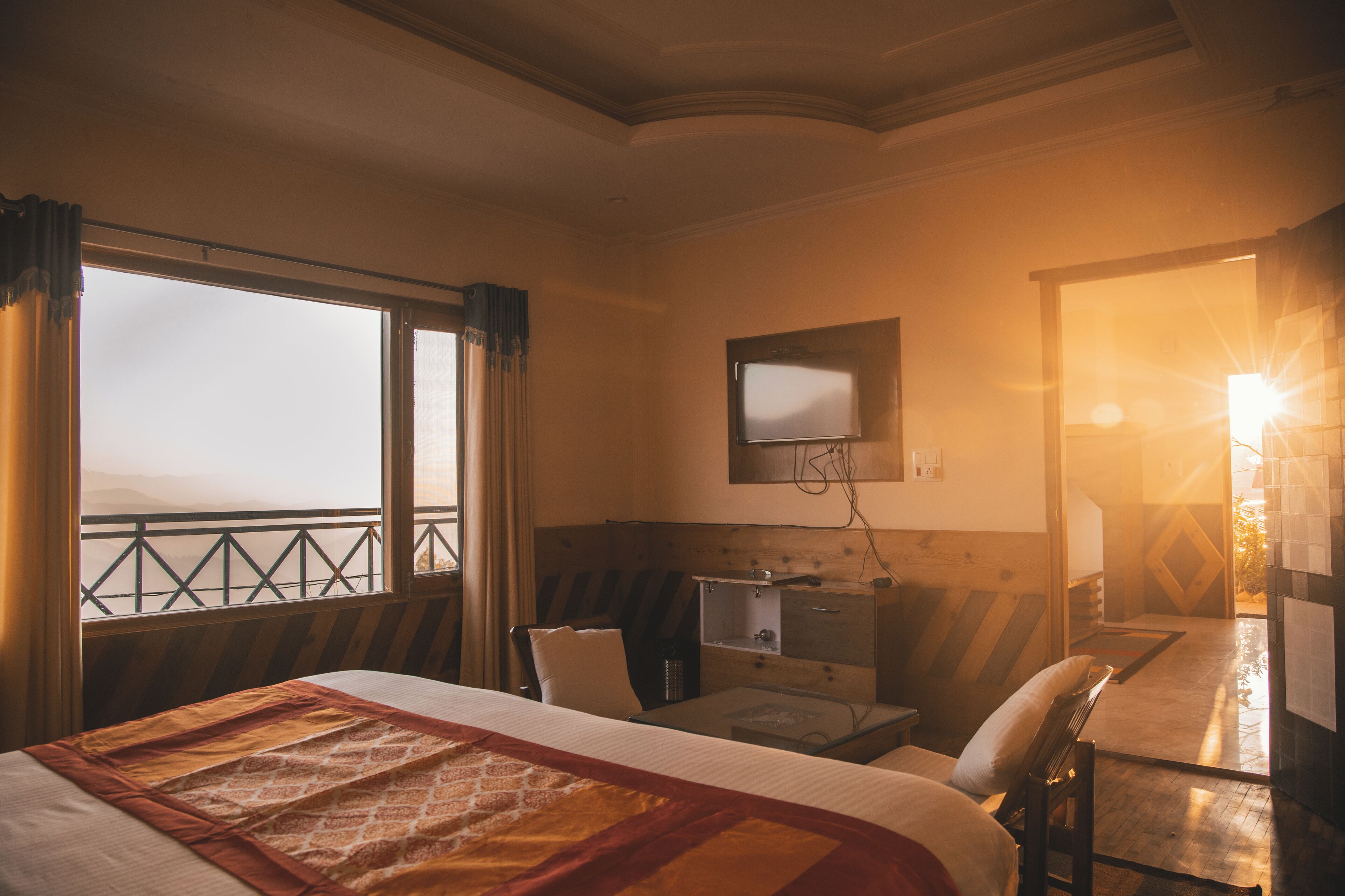 奢华村舍 | 办公桌、免费 WiFi