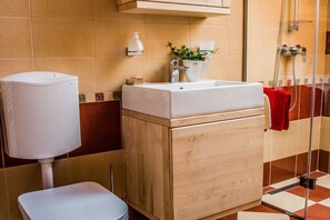 Douche, séchoir à cheveux