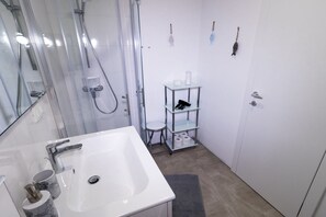 Shower, hair dryer
