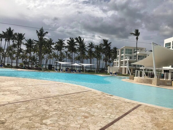 Apartment, 2 Bedrooms, Accessible, Balcony | Pool | Outdoor pool