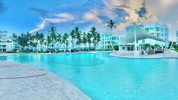Apartment, 2 Bedrooms, Accessible, Balcony | Pool | Outdoor pool