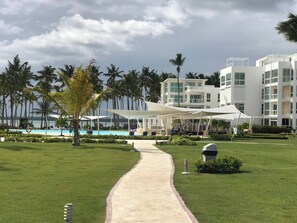 Apartment, 2 Bedrooms, Accessible, Balcony | Exterior - Residencial la Ensenada, on Playa Nueva Romana (Ramón Santana)