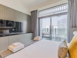 Studio Deluxe, balcon, vue sur la ville | Accès au Wi-Fi (inclus)