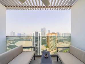 Studio Deluxe, balcon, vue sur la ville | Balcon