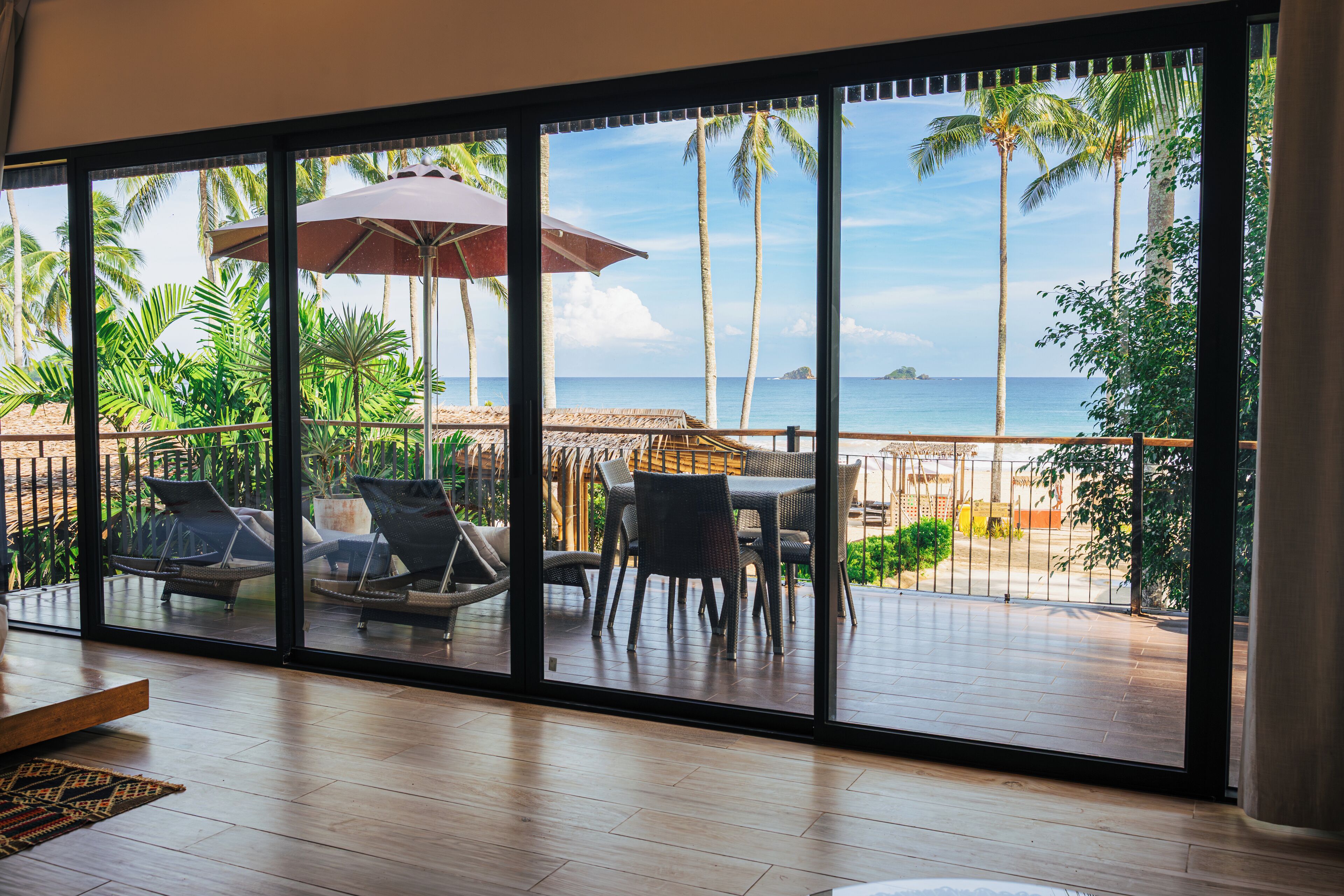 Executive Beach Front Villa | Balcony view