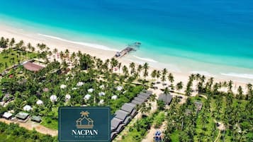 Toallas de playa, snorkel