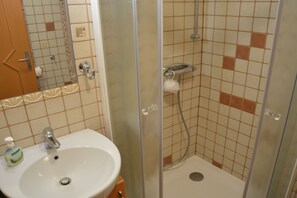Shower, hair dryer