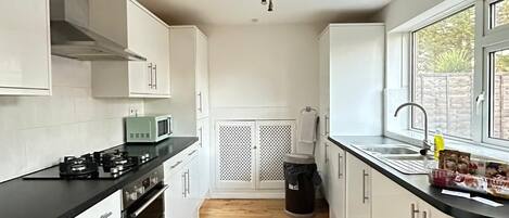 Microwave, oven, stovetop