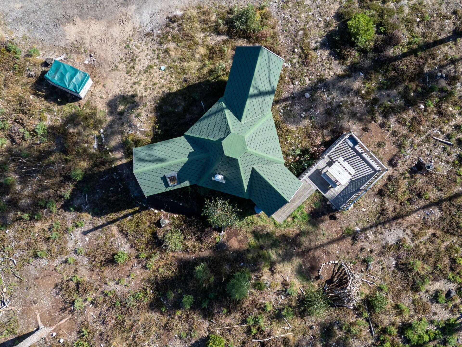 منظر من الجو على ارتفاع عالٍ