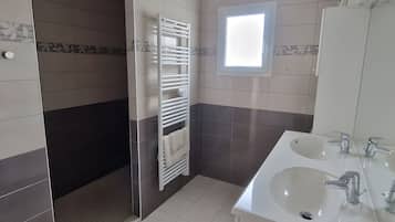 Shower, hair dryer