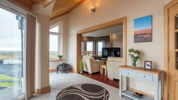 TV, fireplace, DVD player