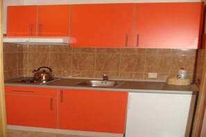 Fridge, stovetop - Apartments Višnja - Classic One Bedroom Apartment (Klek)