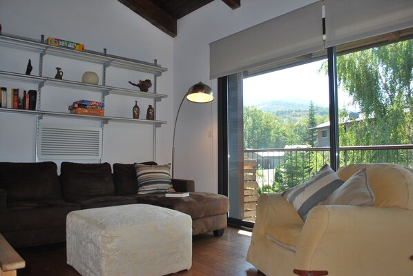 Télévision, cheminée