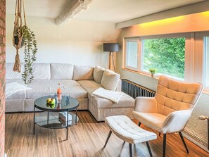 Televisión y chimenea 