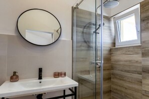 Shower, hair dryer