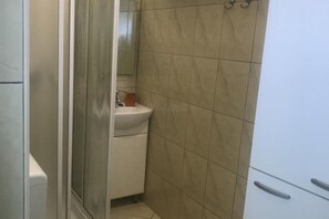 Een douche, een haardroger