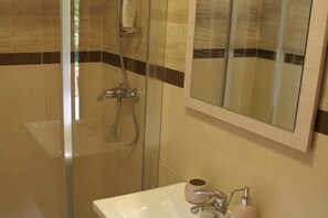 Shower, hair dryer