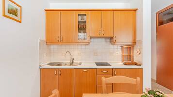 Kühlschrank, Herdplatte, Geschirrspüler, Hochstuhl