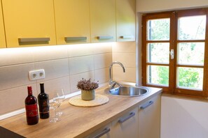 Fridge, oven, stovetop, dishwasher