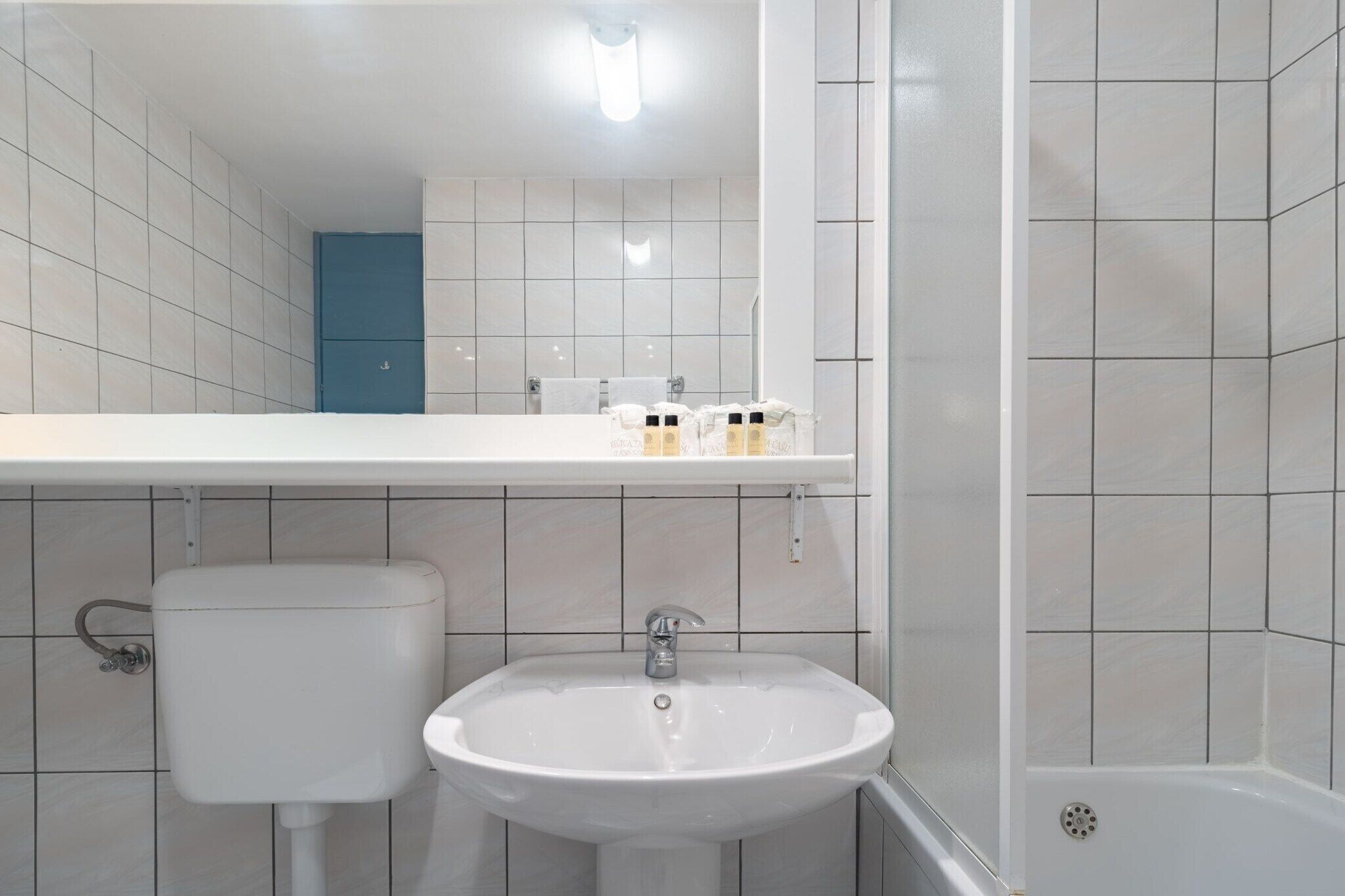 Een douche, een haardroger