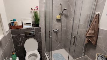 Shower, hair dryer
