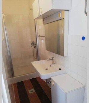 Shower, hair dryer