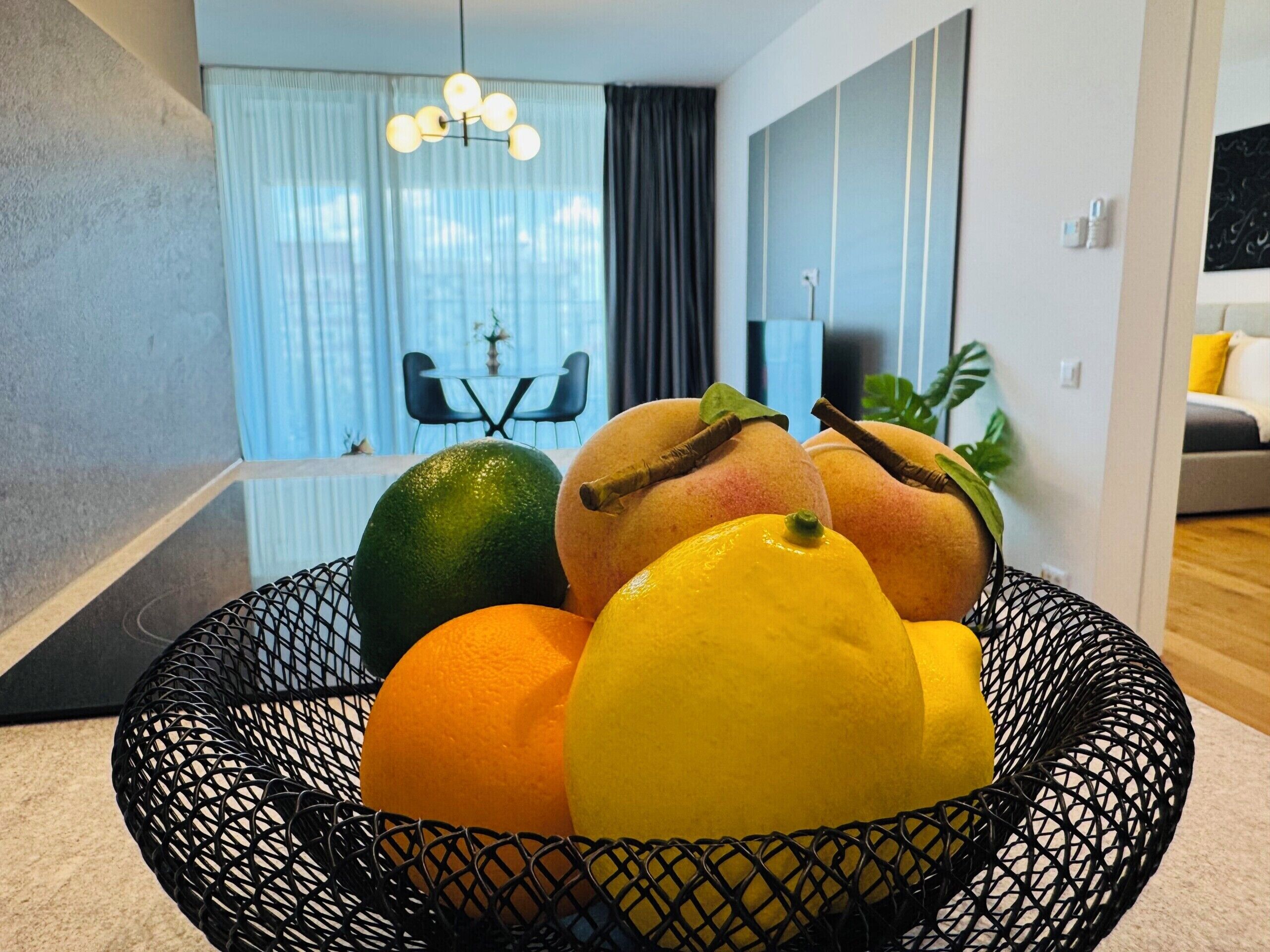 Superior Apartment, 1 Queen Bed with Sofa bed, Courtyard View | Private kitchen | Coffee/tea maker, electric kettle