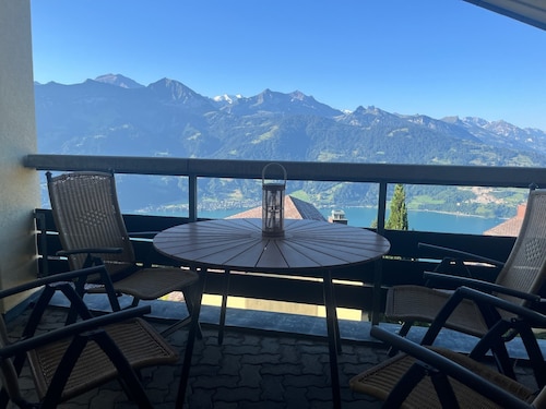 Apartment in the hotel with a view of the mountains and lake!