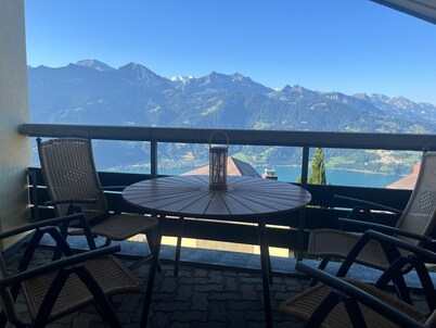 Apartment in the hotel with a view of the mountains and lake!