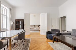 Apartment, 2 Bedrooms | Living room - Apartment Rogergasse Check in 15h to 22h (Vienna)