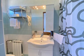 Shower, hair dryer