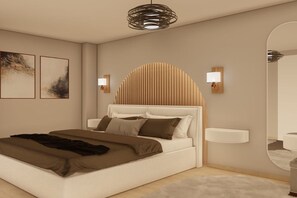 5 chambres, fer et planche à repasser, lit de bébé portatif