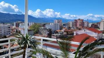 Blick vom Balkon