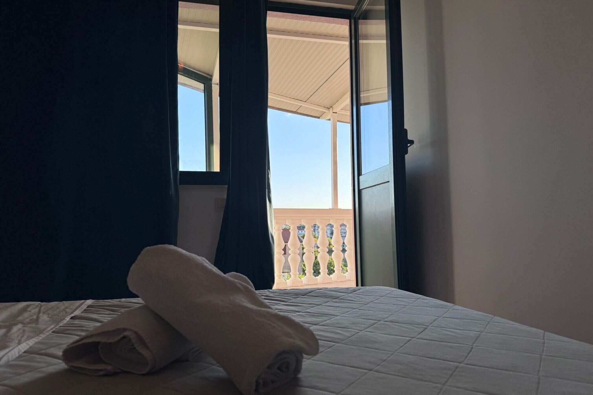 Een strijkplank/strijkijzer, gratis wifi