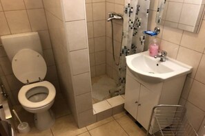 Shower, hair dryer