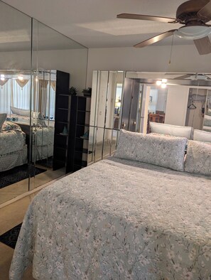 1 bedroom, iron/ironing board, Internet, bed sheets