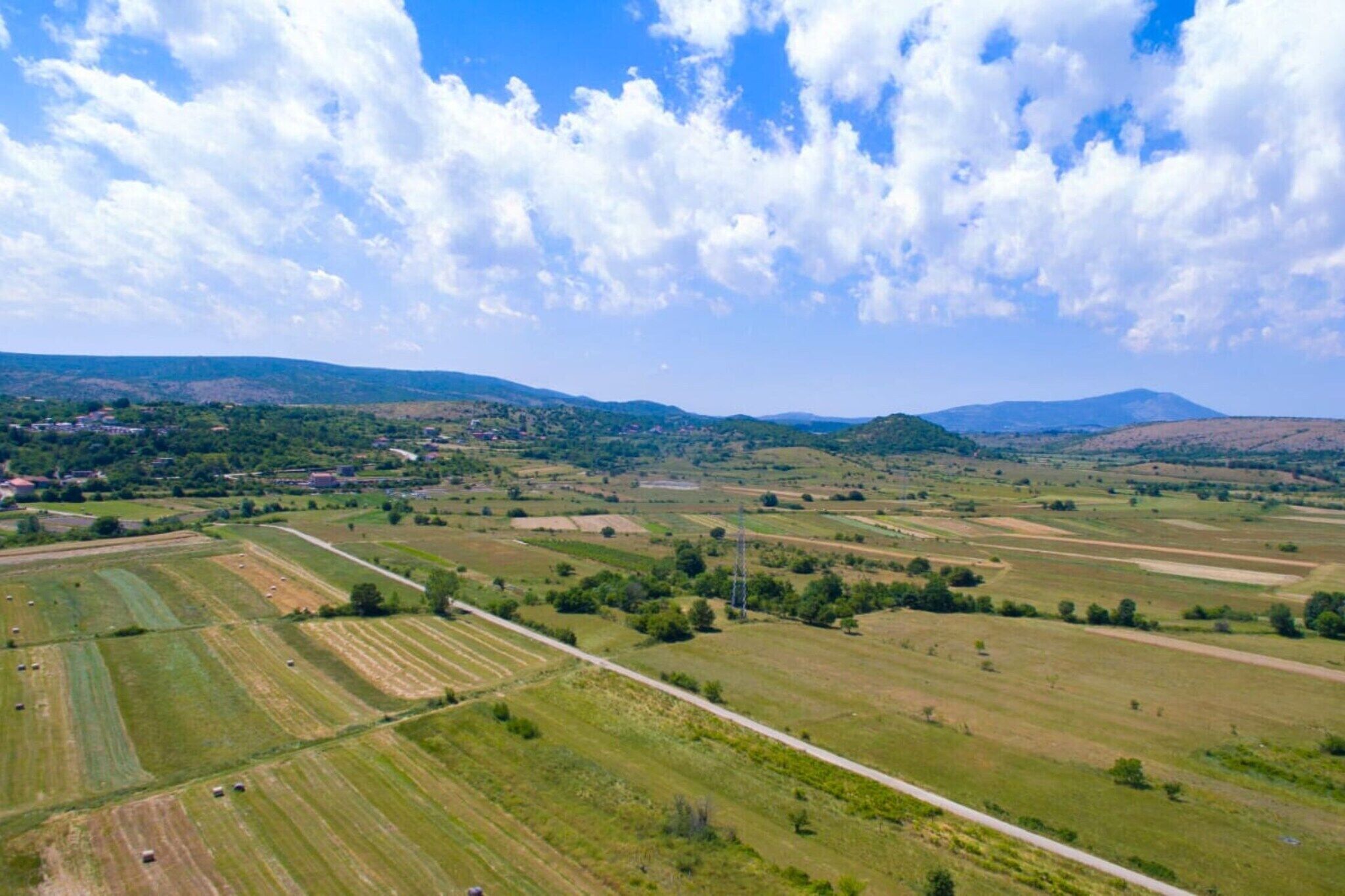 منظر من الجو على ارتفاع عالٍ