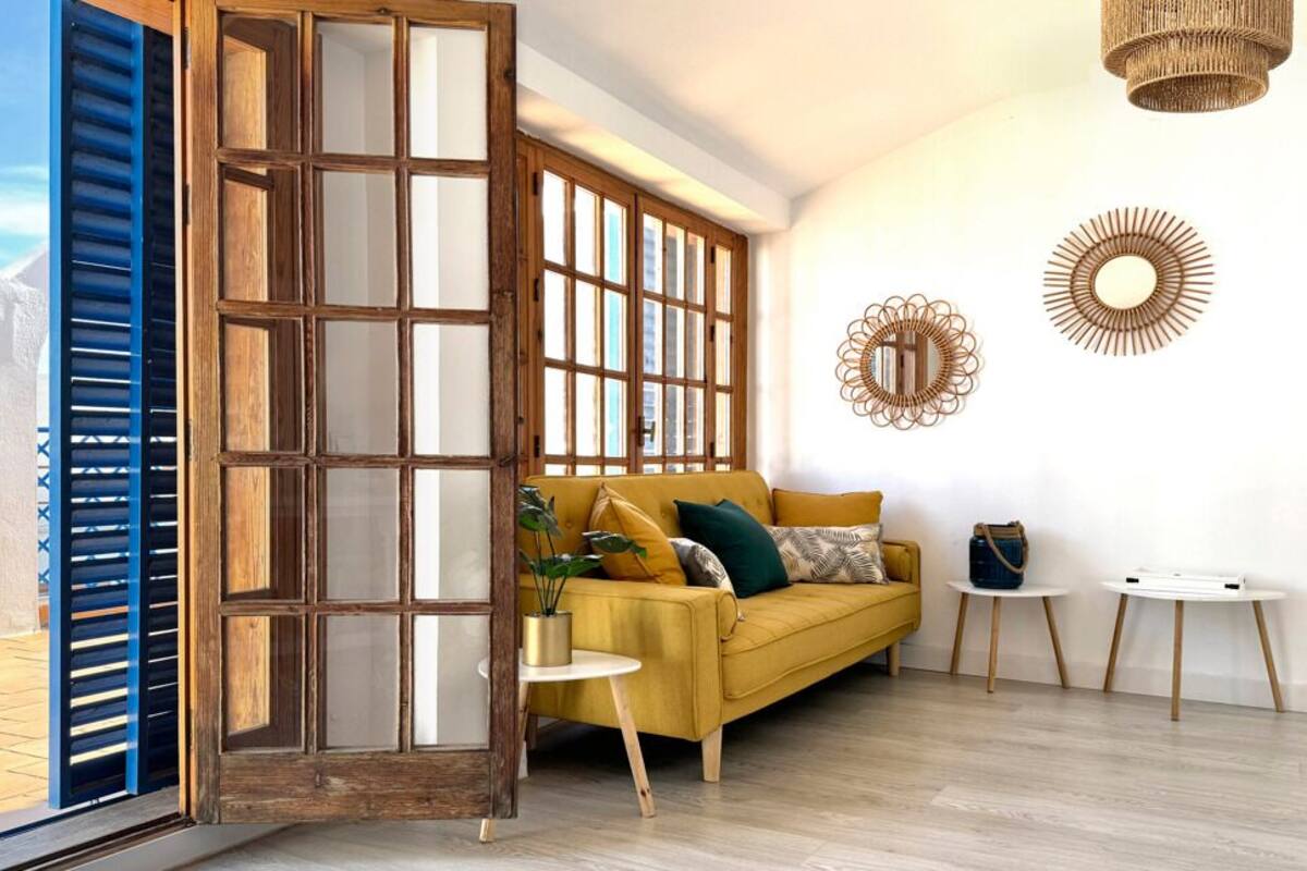 Deluxe-Apartment, Meerblick | Wohnbereich