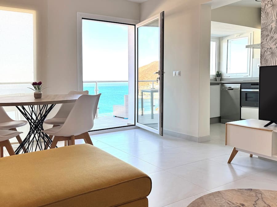 Căn hộ Deluxe, quang cảnh biển | Khu phòng khách