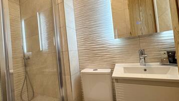 Hair dryer, towels