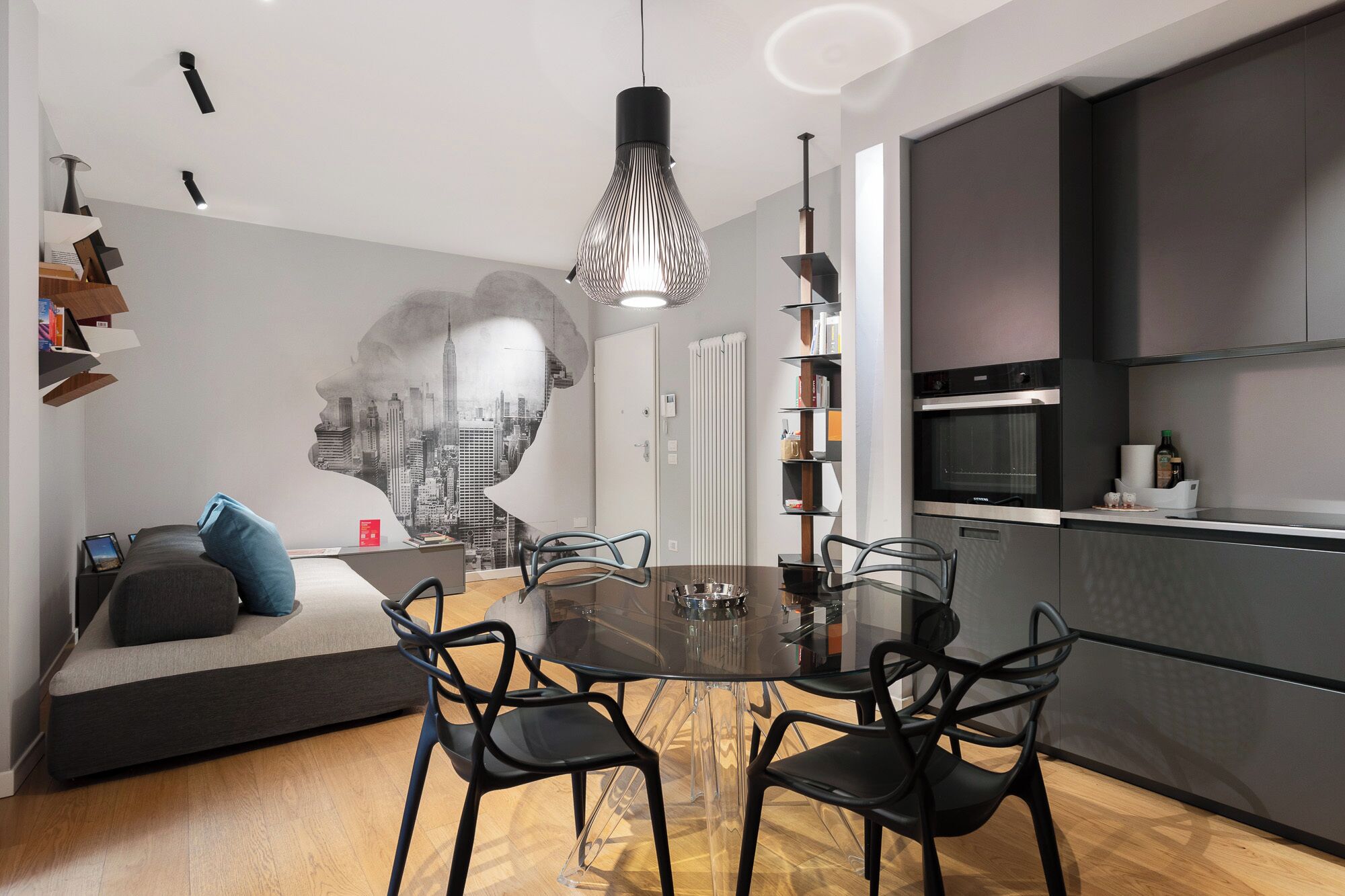 Apartment, 1 Queen-Bett und Schlafsofa, Balkon | Wohnbereich