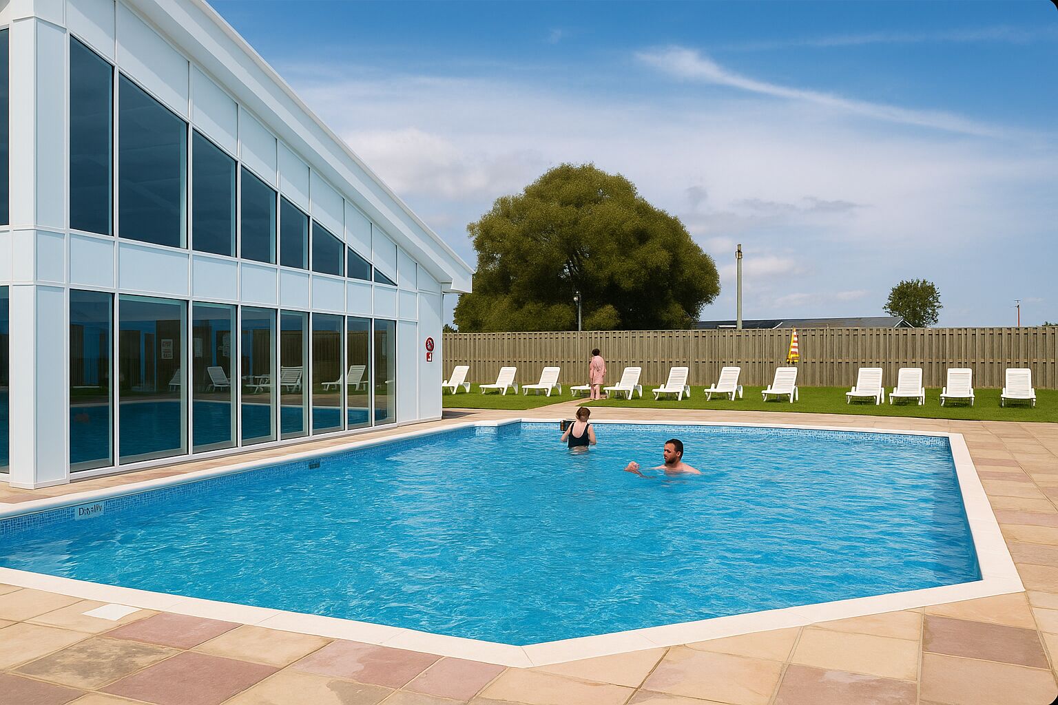 Una piscina techada