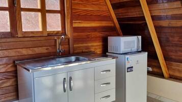 Deluxe Chalet, Patio, Mountain View | In-room dining
