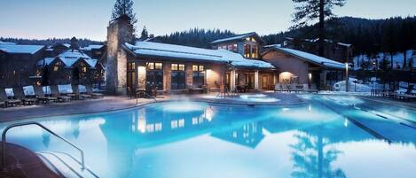 A heated pool
