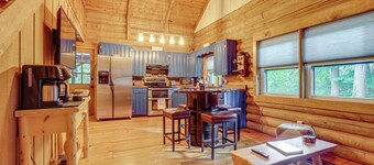 Soak in Hot Tub, Explore Outdoors: Cleveland Cabin