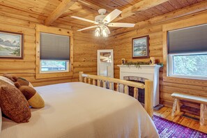 House (2 Bedrooms) | Interior - Soak in Hot Tub, Explore Outdoors: Cleveland Cabin (Cleveland)