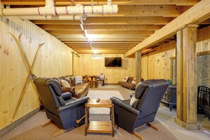 House (4 Bedrooms) | Interior - Game Room + Lake Access: Wooded Retreat in Jay (Jay)