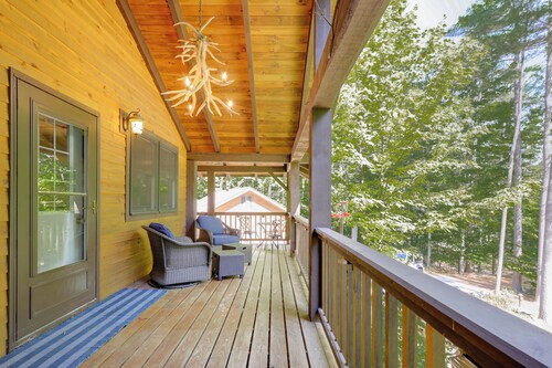 Game Room + Lake Access: Wooded Retreat in Jay