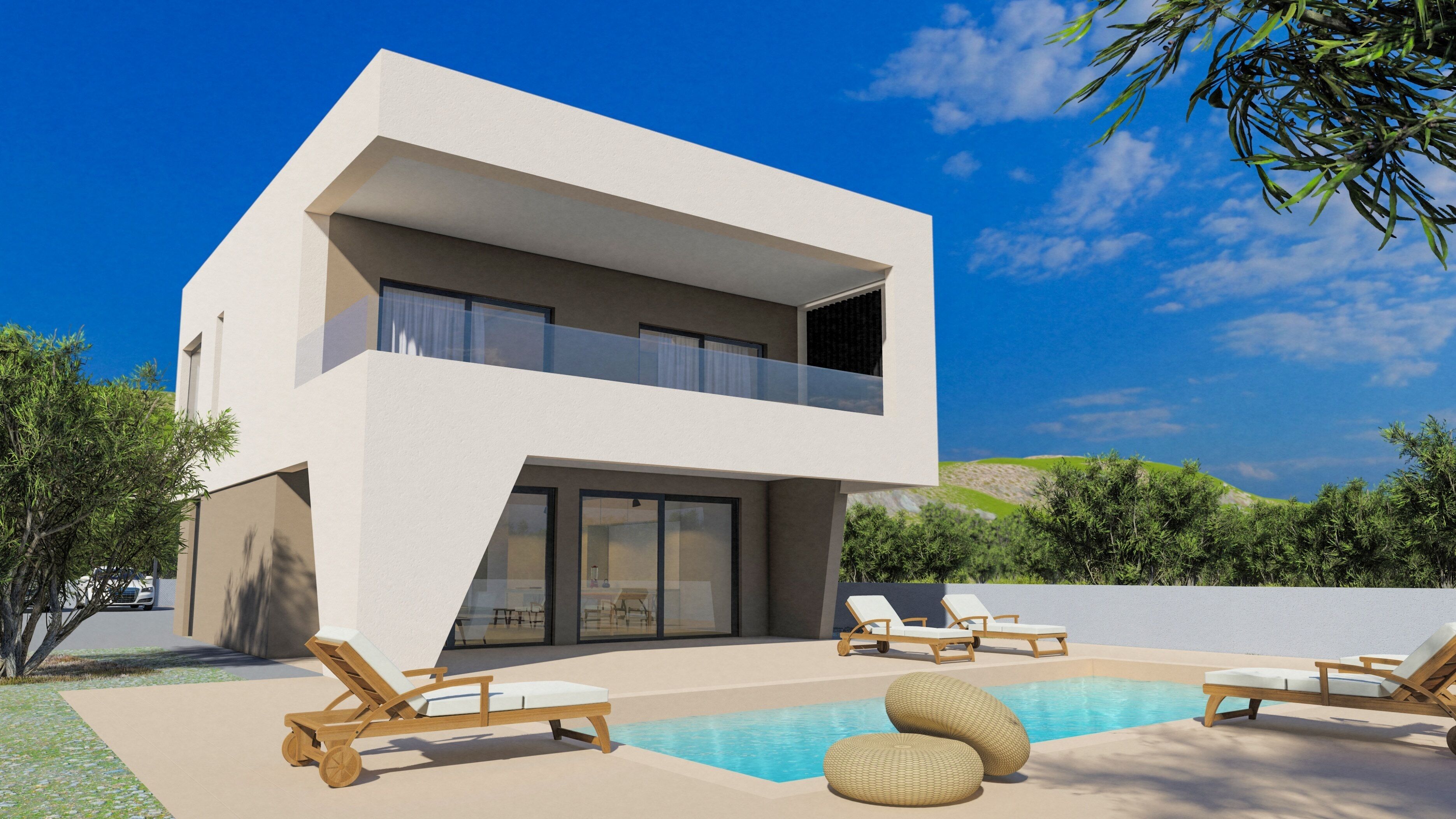 Piscine extérieure, piscine chauffée