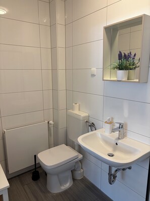 Towels, soap, toilet paper